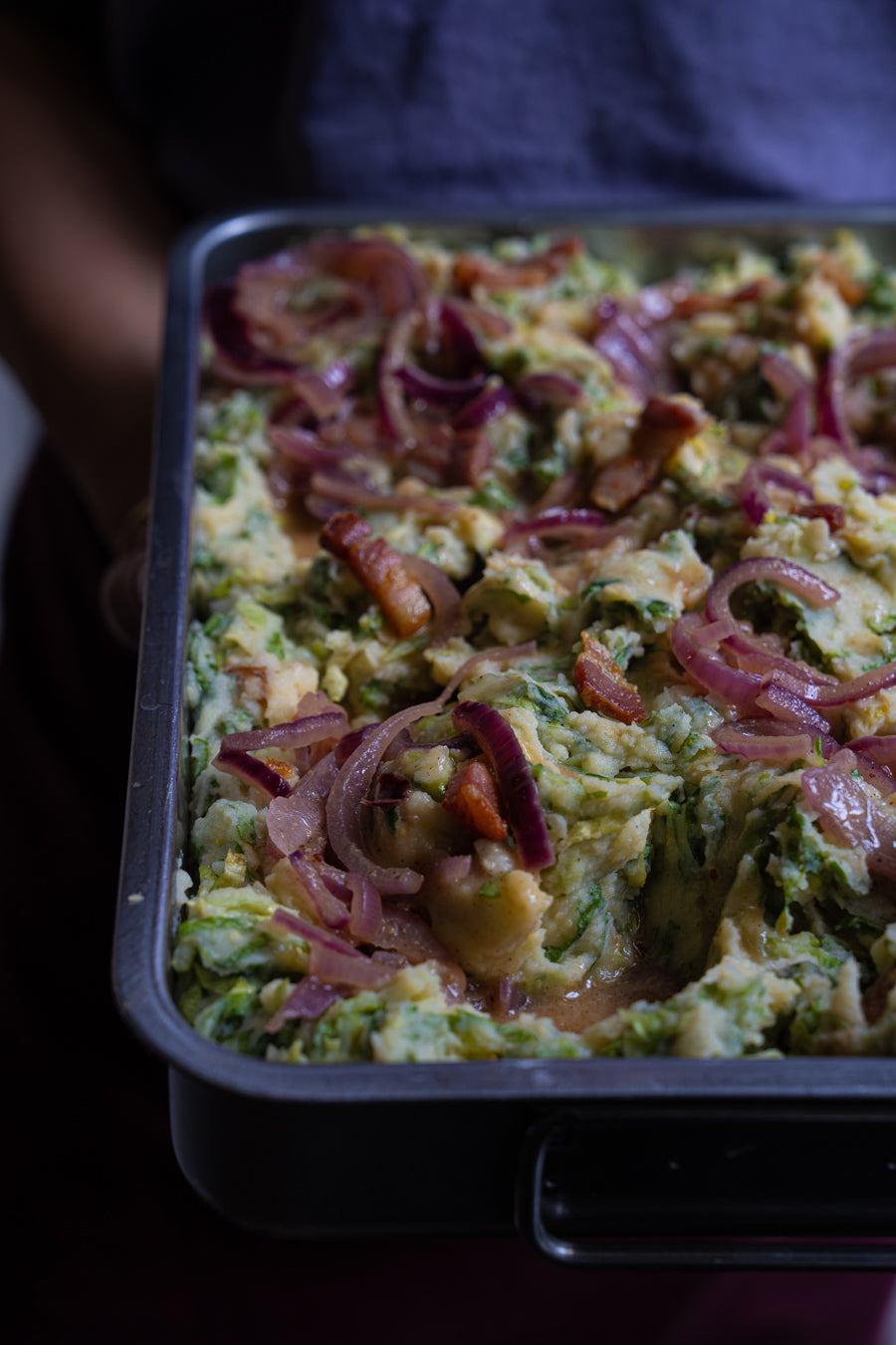 Seizoensstampot met gehaktbal