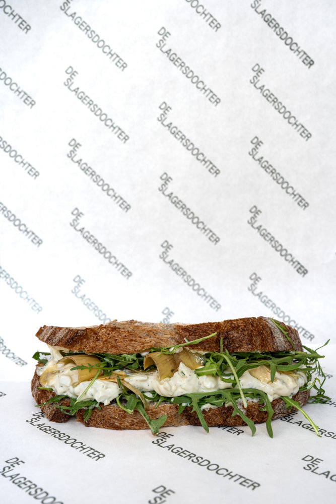 Truffel eiersalade met artisjokhart (v)