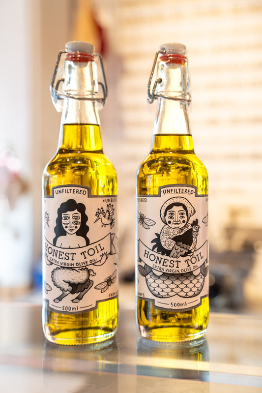 Honest Toil extra virgin olive oil