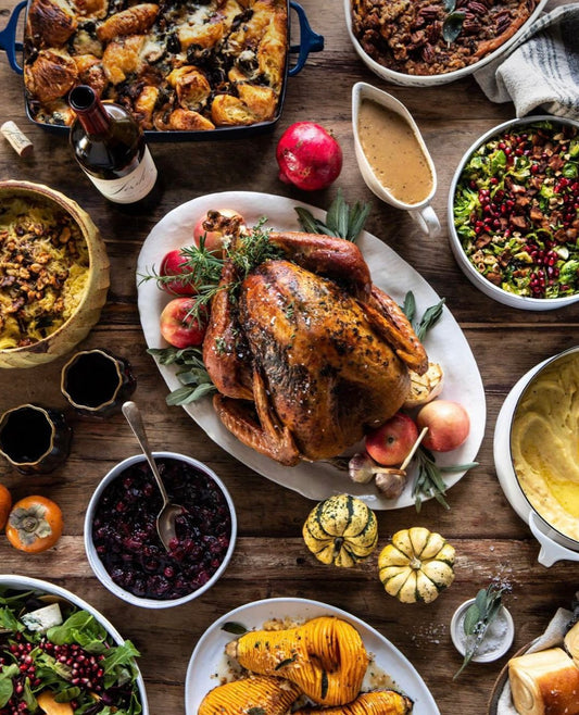 Kalkoen met traditionele stuffing (gevuld)