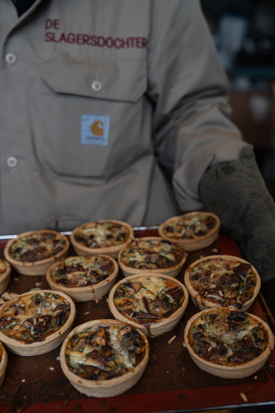 Paddenstoel & truffel mini quiche